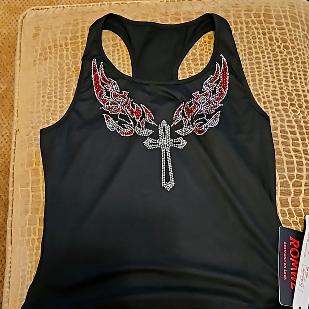 Biker style top.